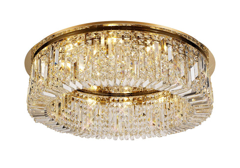 Zula Round Flush Chandelier 12 Light